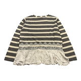 MONNALISA maglia fantasia a righe Bianco/grigio per Bambina 176605 BIANCO/GRIGIO MONNALISA
