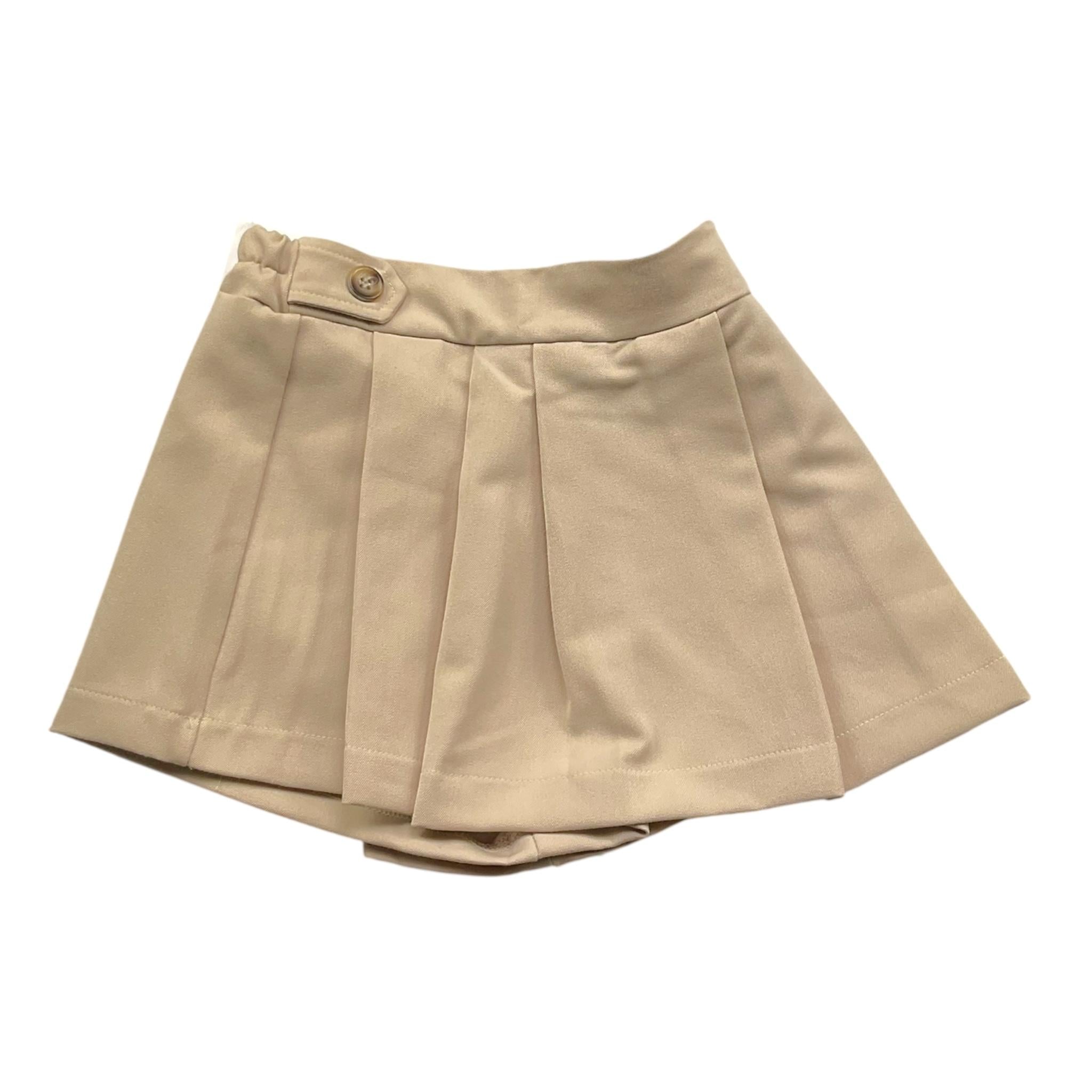 PYPE short tinta unita modello gonna Beige per Bambina CLAMI BEIGE PYPE