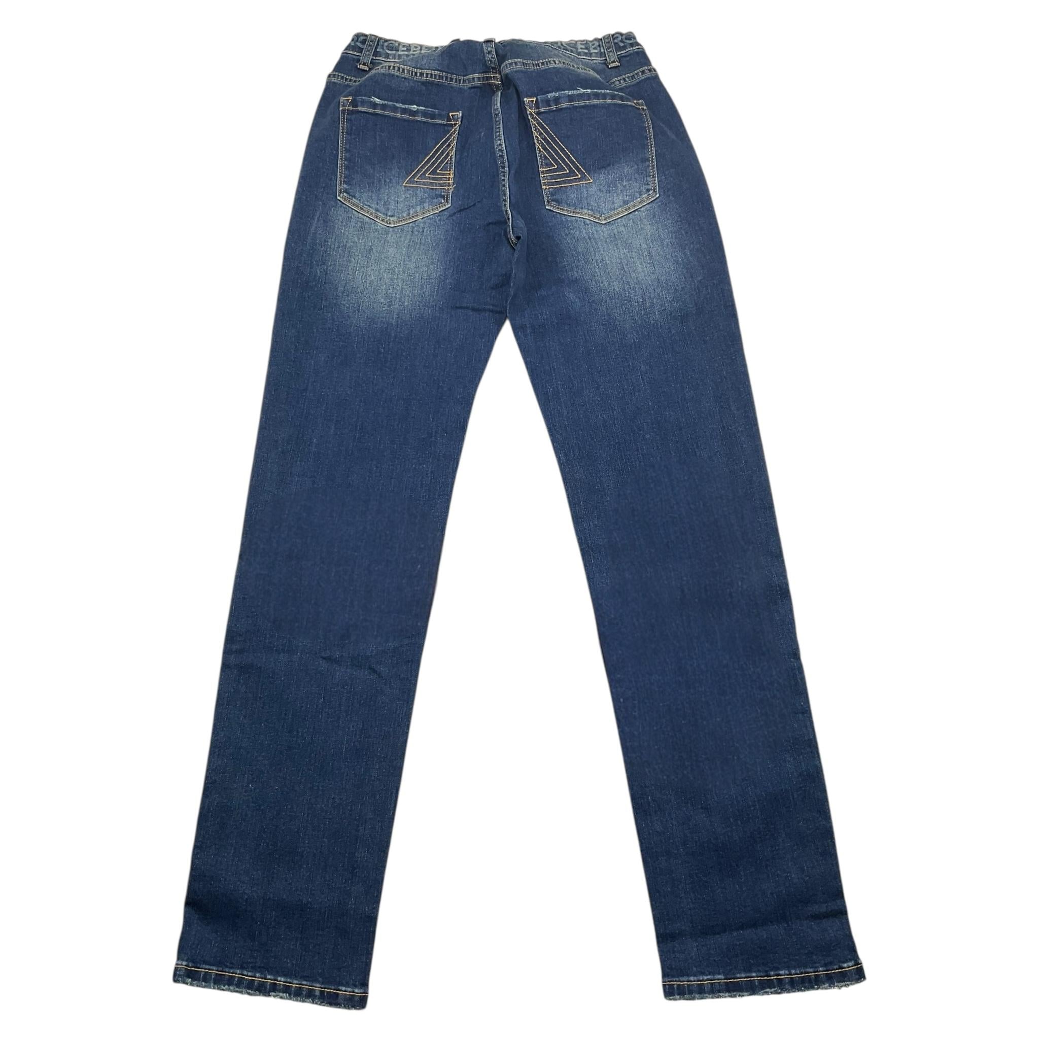 ICEBERG jeans tinta unita con girovita regolabile Blu per Bambino PTICE5306J BLU ICEBERG