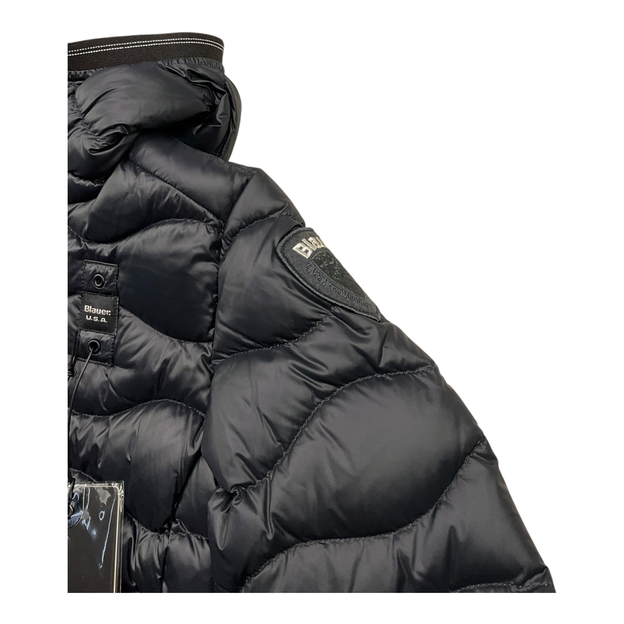 BLAUER giubbino tinta unita con cappuccio Nero per Bambino 24WBLGC03078 NERO BLAUER