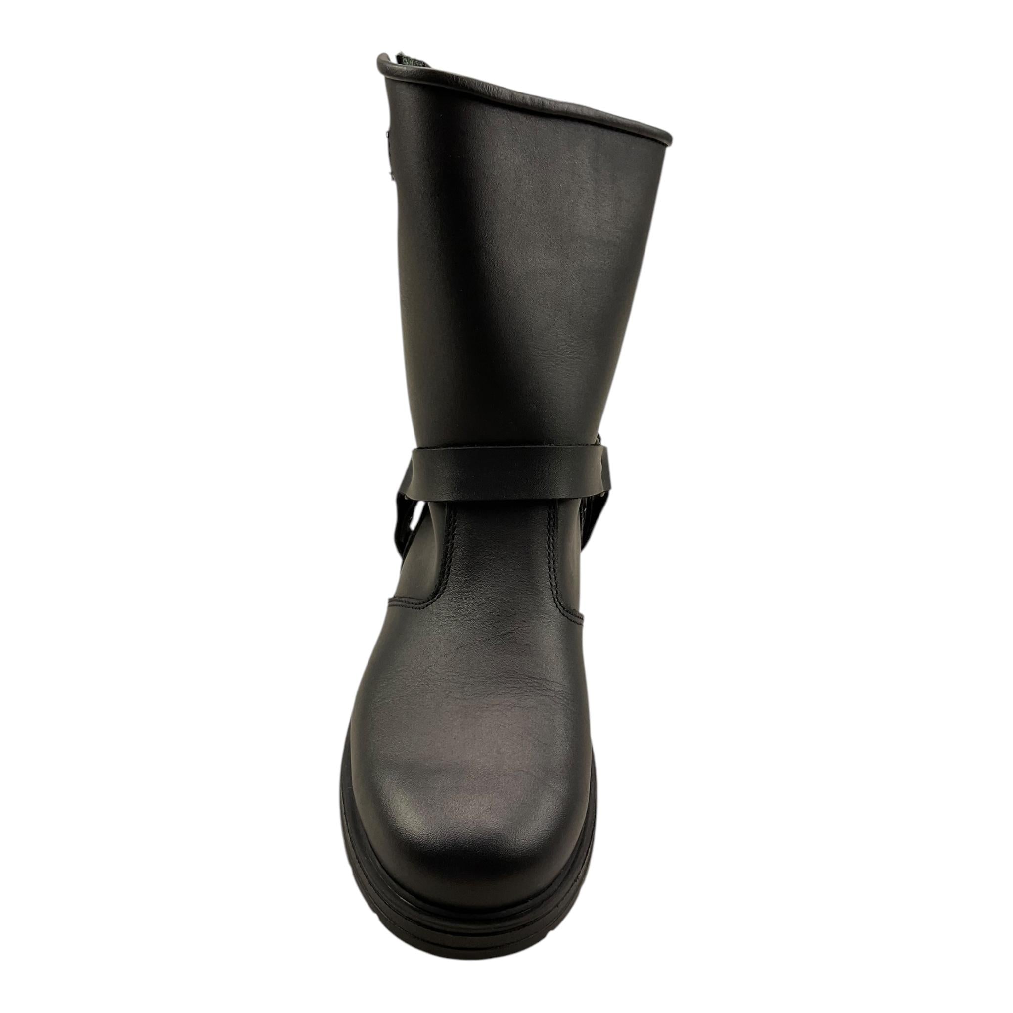 DOU DOU stivale in ecopelle tinta unita con fibia Nero per Bambina BIKE435 NERO DOU DOU