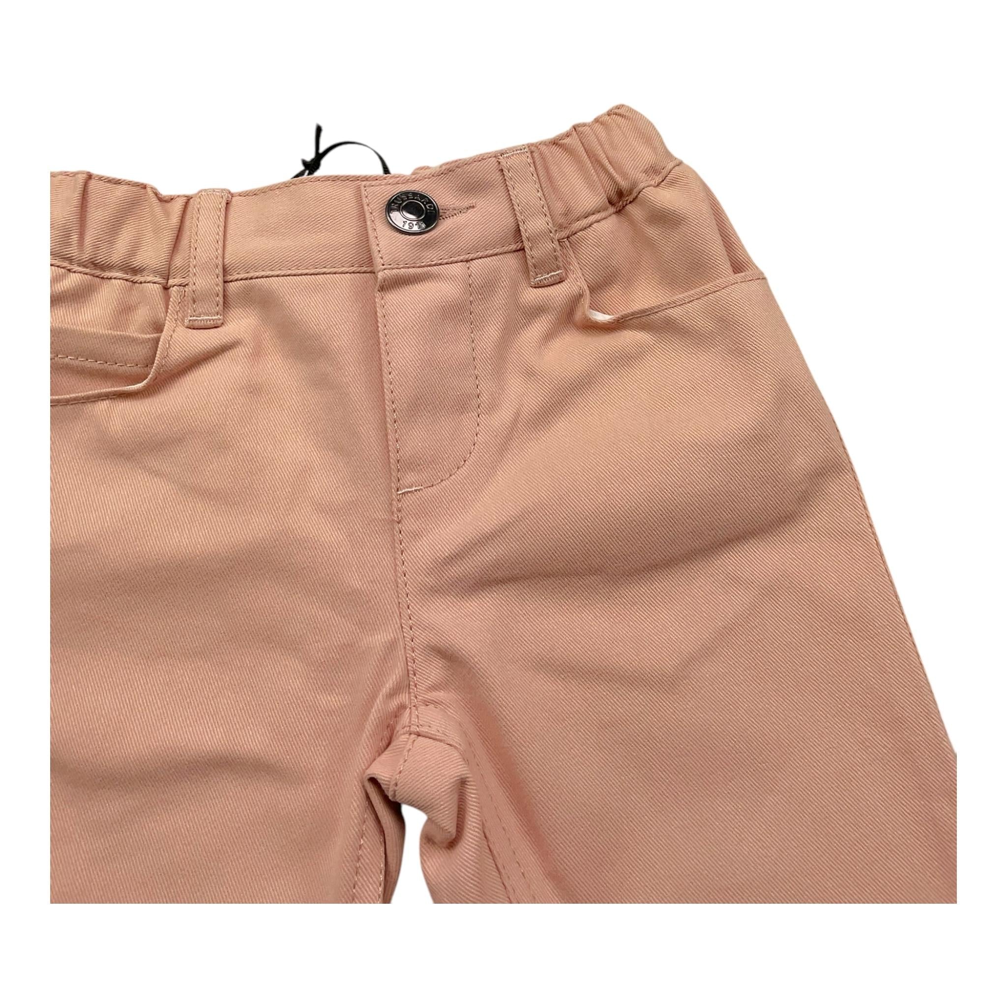 TRUSSARDI pantalone tinta unita con elastico in vita Rosa per Neonata TIA25190PA ROSA TRUSSARDI