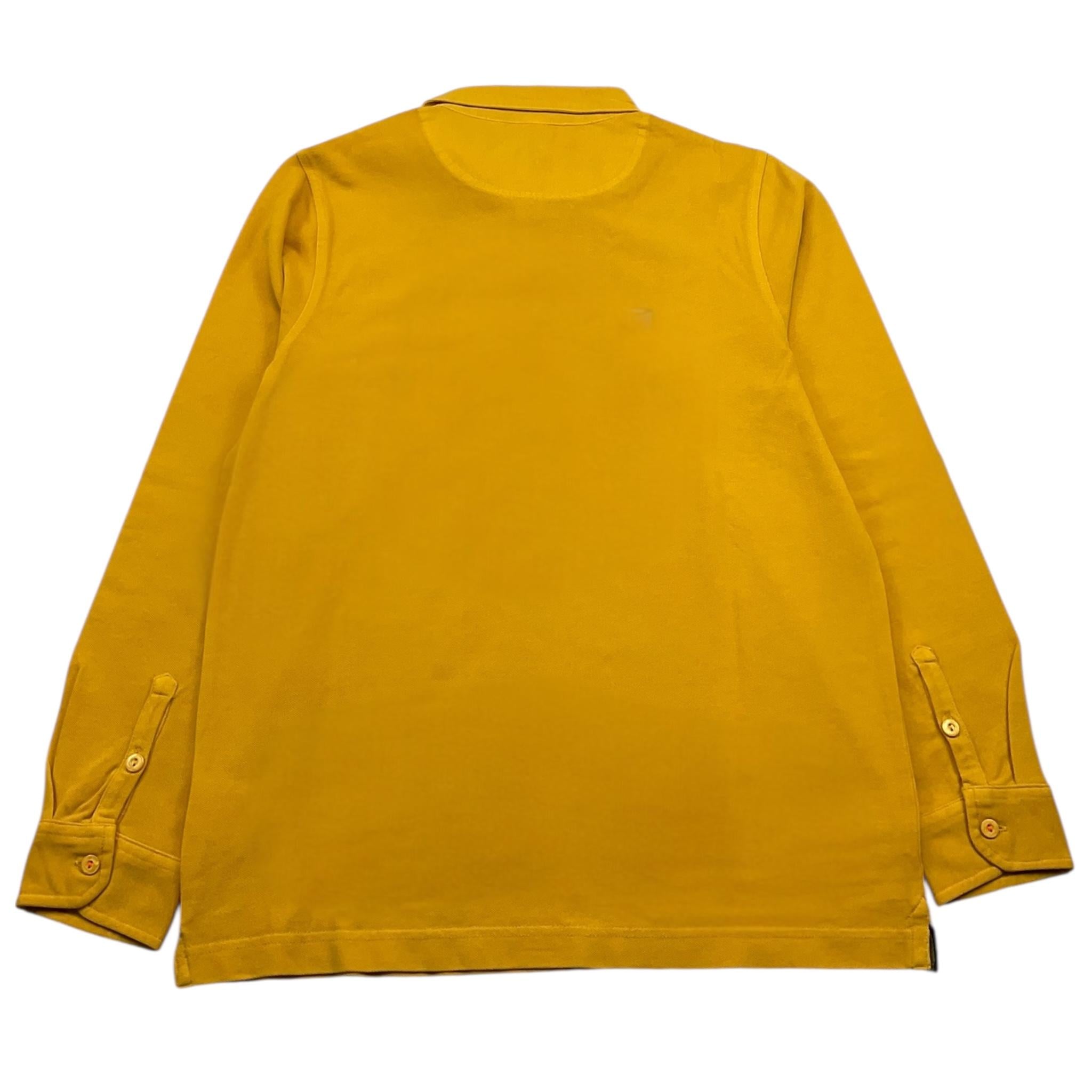 SUN68 polo manica lunga tinta unita Giallo per Bambino A40302 GIALLO SUN68
