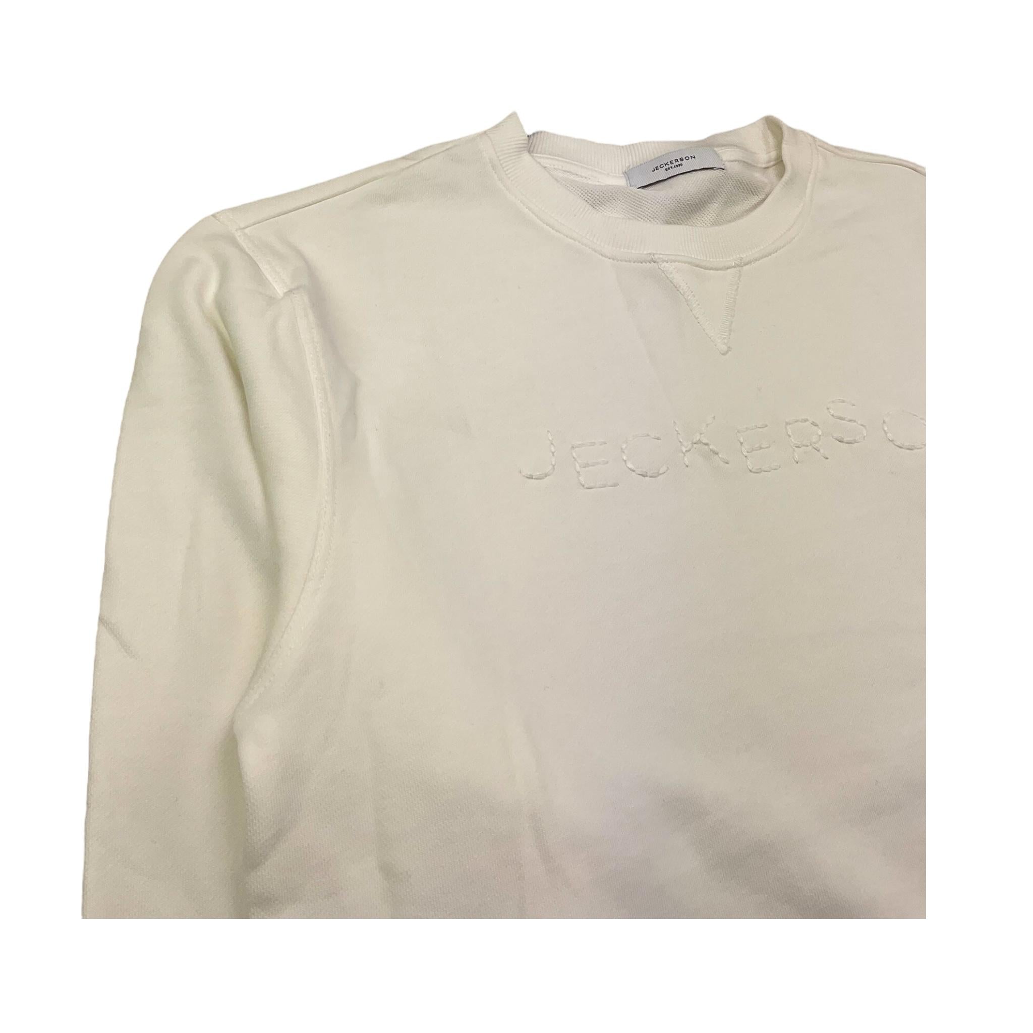 JECKERSON felpa chiusa girocollo tinta unita Panna per Bambino 44766 PANNA JECKERSON