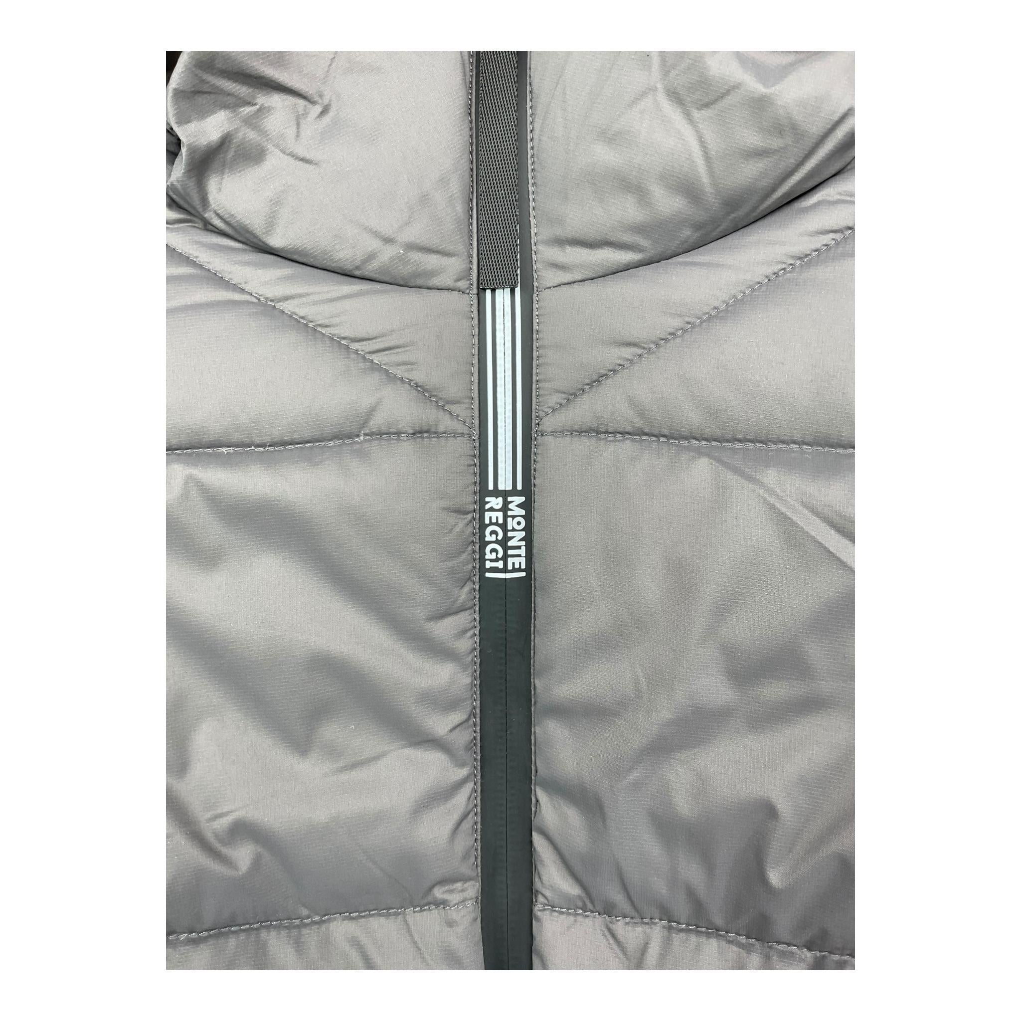 MONTEREGGI giubbino tinta unita con zip e cappuccio Grigio per Bambino 32028 GRIGIO MONTEREGGI