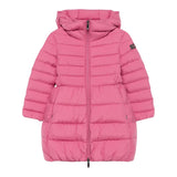 IL GUFO giubbino tinta unita cn cappuccio modello lungo Rosa per Bambina A24GP108N0106 ROSA IL GUFO