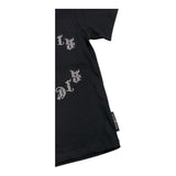 JOHN RICHMOND t-shirt girocollo tinta unita con brillantini Nero per Bambina RGA25065TS NERO JOHN RICHMOND