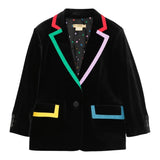STELLA McCARTNEY giacca tinta unita in velluto Nero per Bambino TV2D54 NERO STELLA McCARTNEY