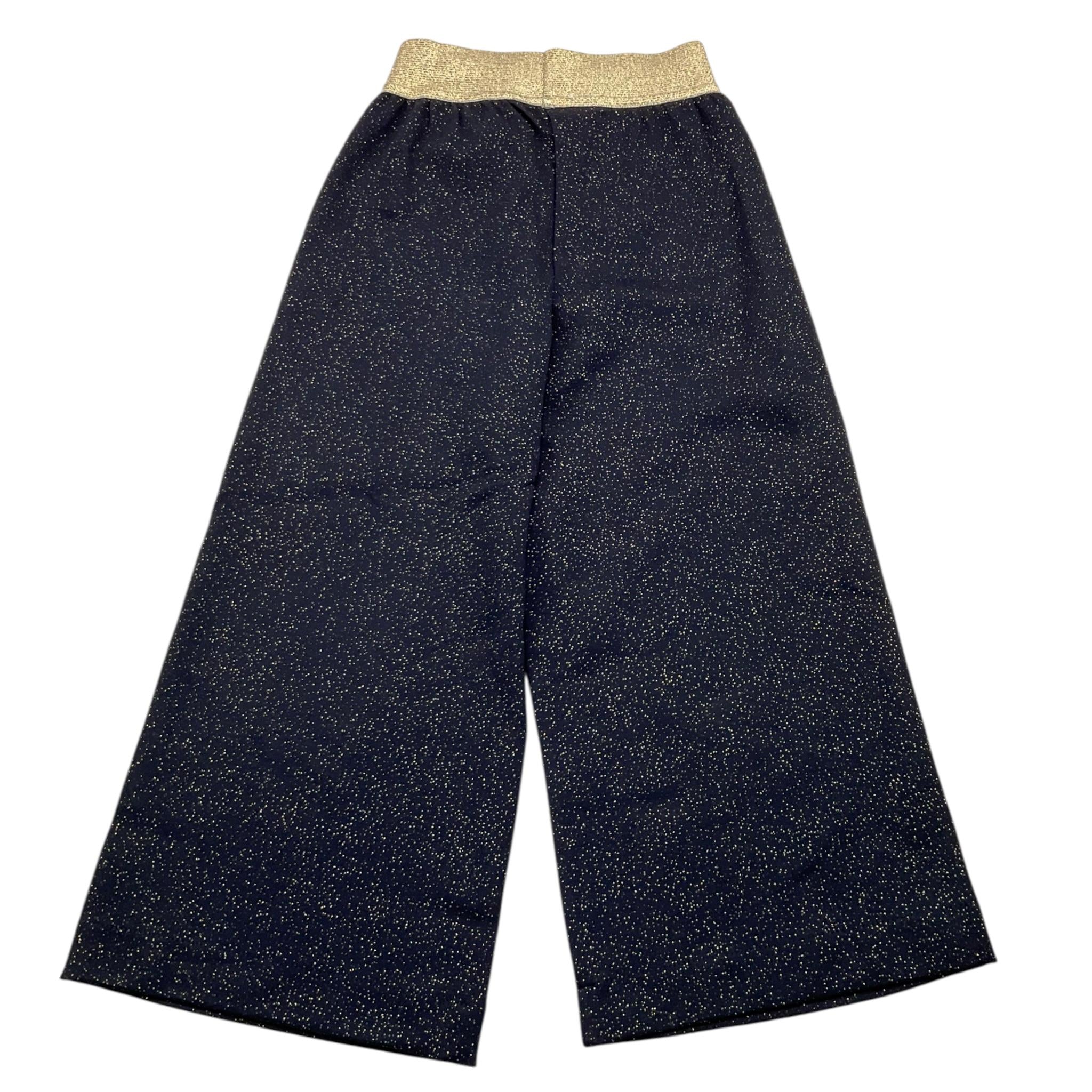 IL GUFO pantalone modello palazzo tinta unita glitterato Blu per Bambina A24PL439M4022 BLU IL GUFO