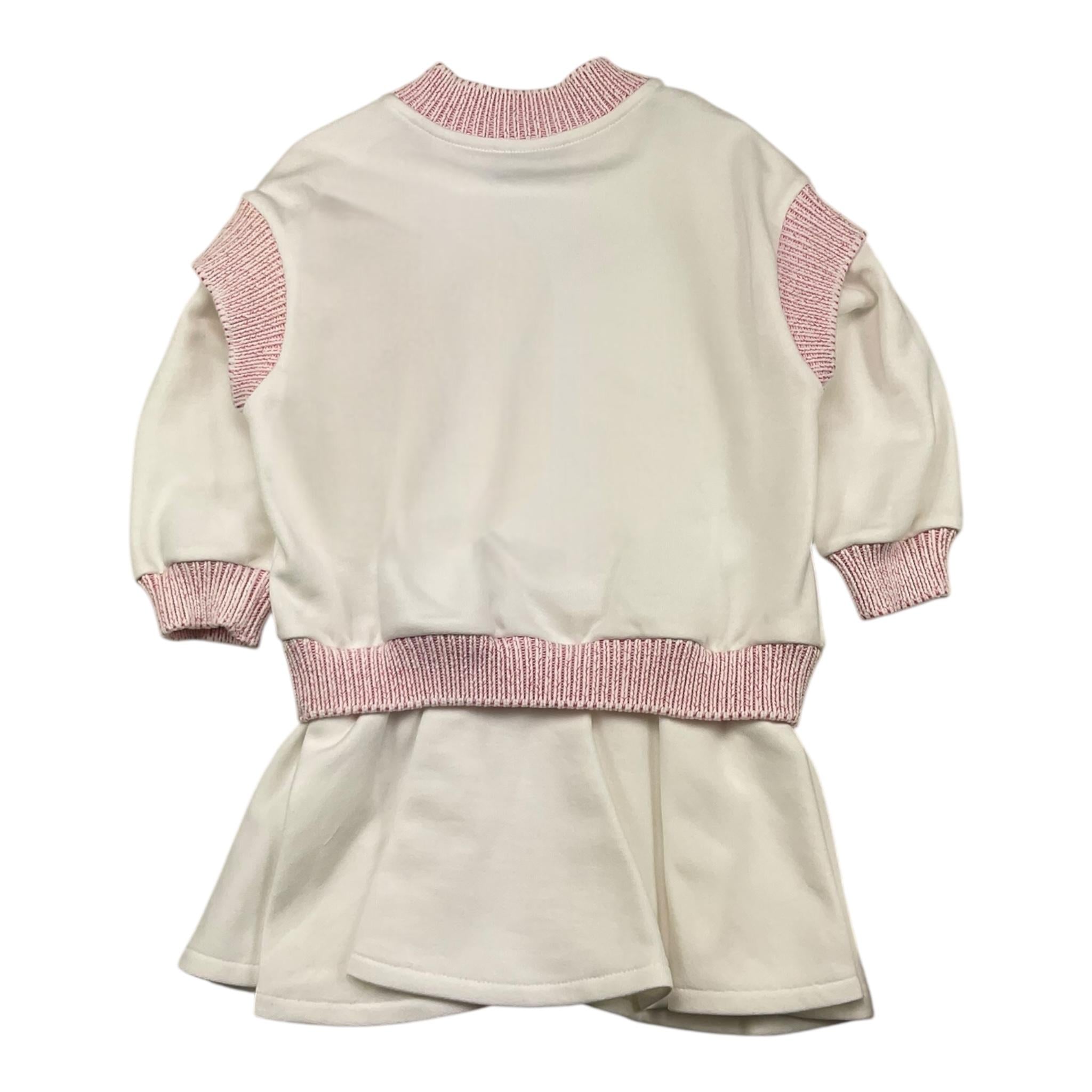 MISSONI abito manica lunga tinta unita con logo Bianco per Bambina MV1A70 BIANCO MISSONI