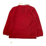 GRANLEI maglia tinta unita e con colletto stampa renne Rosso per Neonato 2425 ROSSO GRANLEI