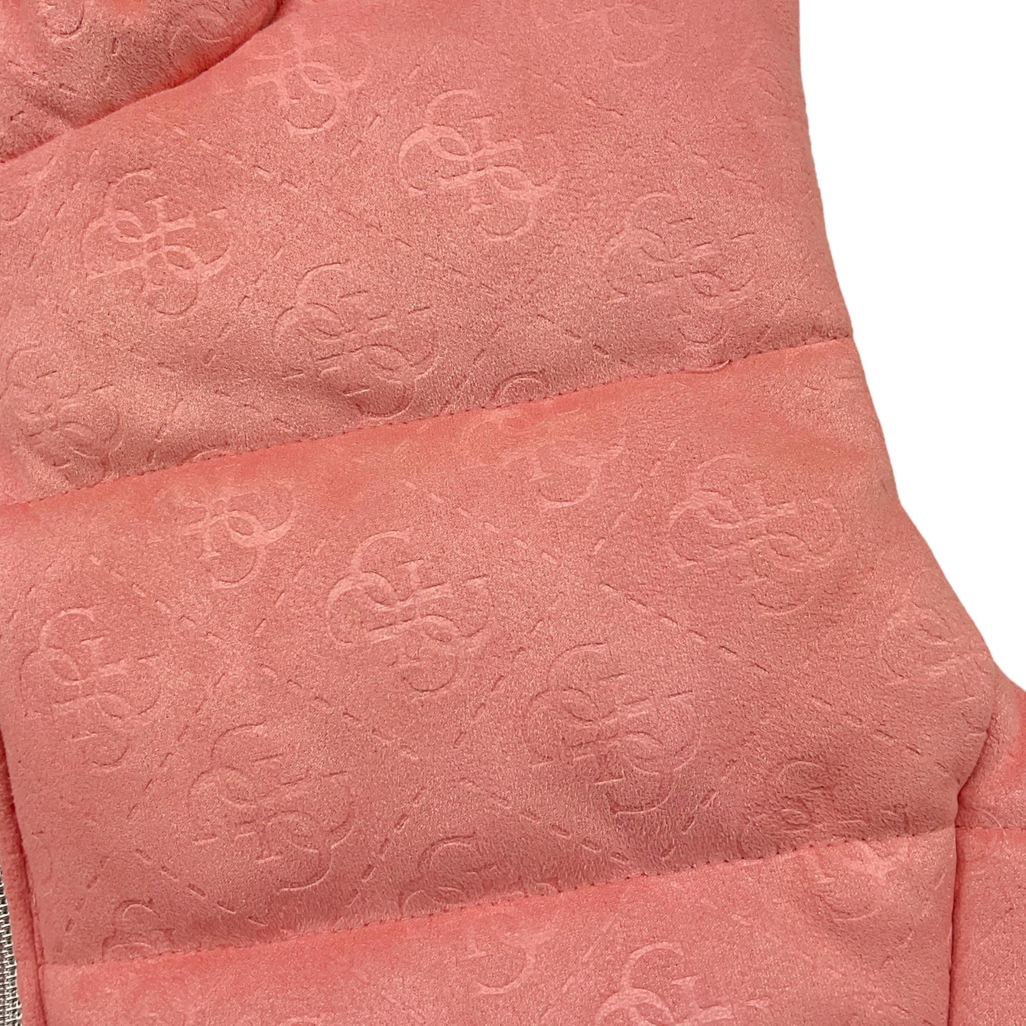 GUESS giubbino tinta unita modello smanicato con zip Rosa per Bambina J3YN01WFI ROSA GUESS