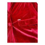LIU JO giacca tinta unita in velluto Rosso per Bambina GF3162 ROSSO LIU JO