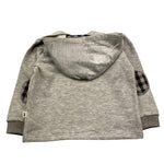 PETIT INDI felpa tinta unita con cappuccio Grigio per Neonato AW24BK7710N GRIGIO PETIT INDI