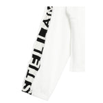 STELLA McCARTNEY felpa chiusa gircollo tinta unita con maniche in con zip e logo Bianco per Bambino TV4C10 BIANCO STELLA McCARTNEY