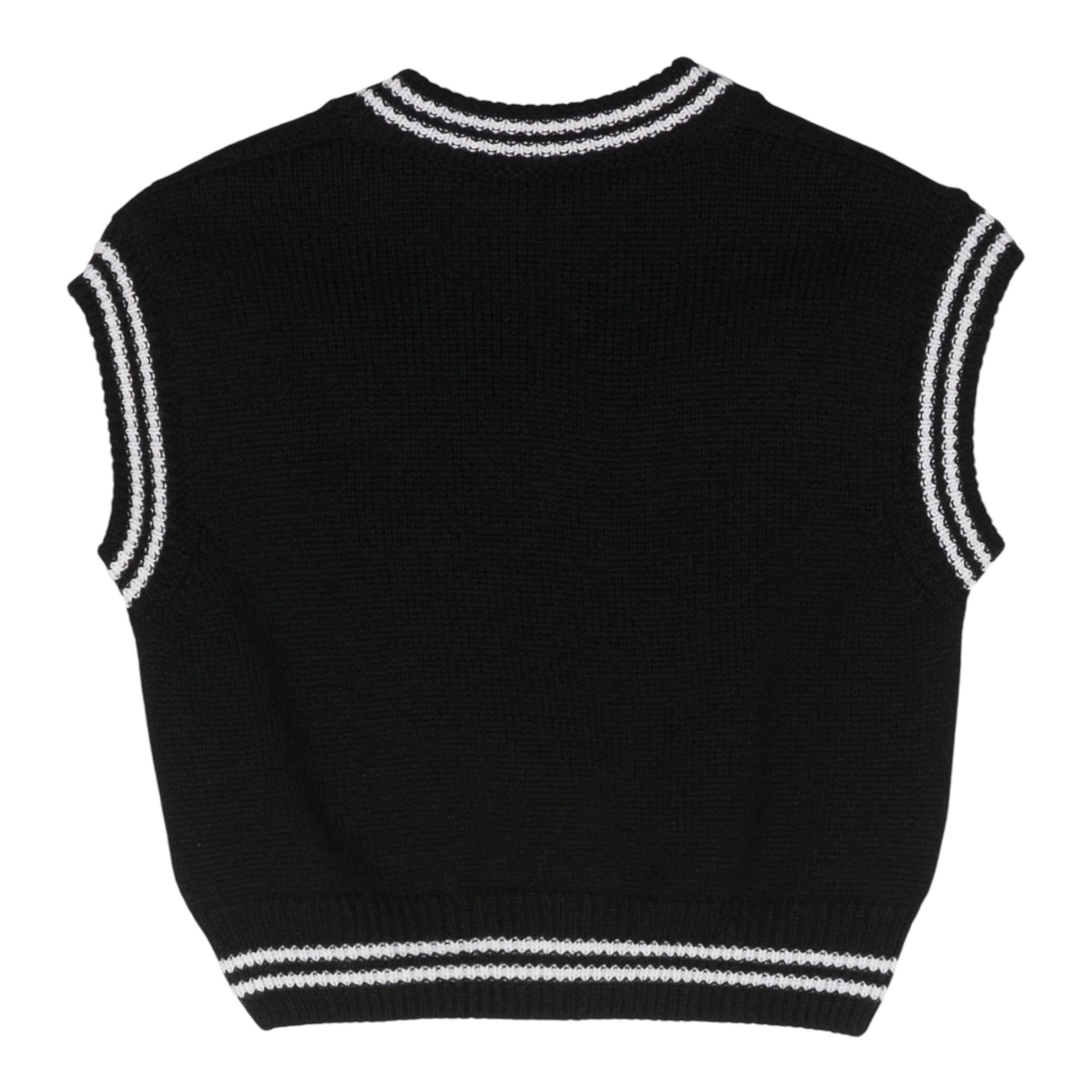 ELISABETTA FRANCHI gilet in maglia scollo a v tinta unita Nero per Bambina EFMA153 NERO ELISABETTA FRANCHI