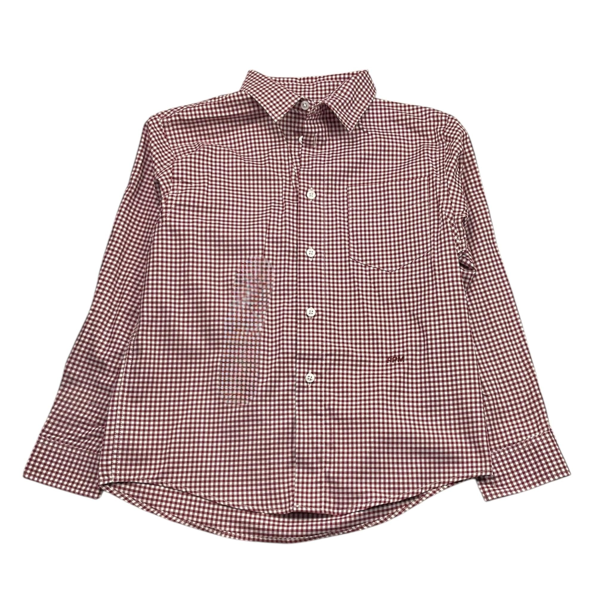 PAOLO PECORA camicia tinta unita con fantasia quadri Bianco per Bambino PP4106 BIANCO PAOLO PECORA