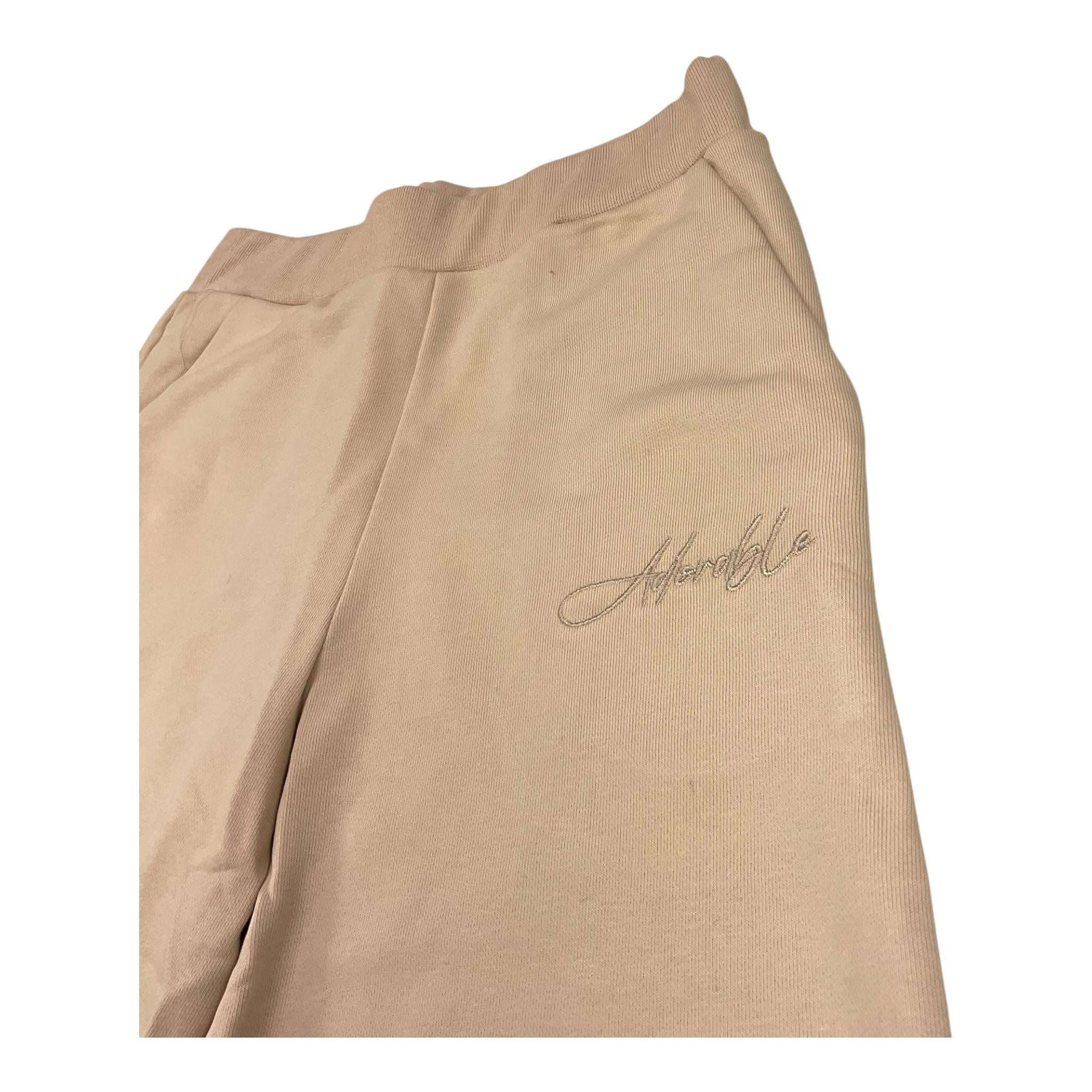 JANICE pantalone tuta modello palazzo tinta unita Beige per Bambina JN617B BEIGE JANICE