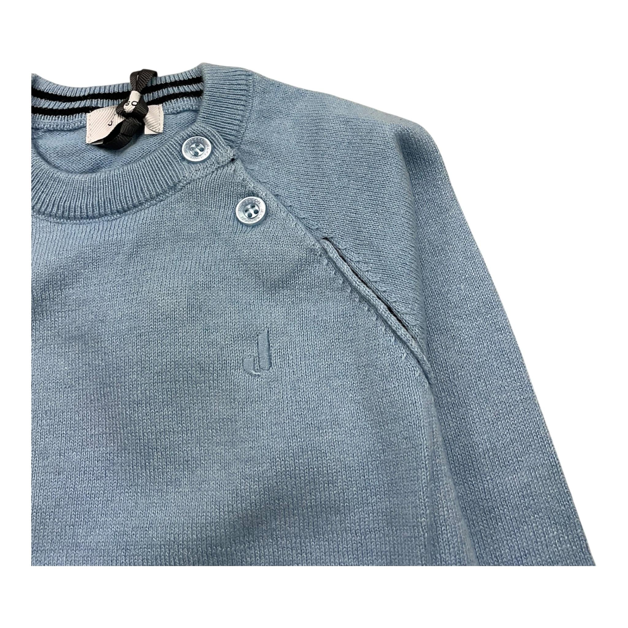 JECKERSON maglia girocollo tinta unita Azzurro per Neonato JN4316 AZZURRO JECKERSON