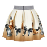 MONNALISA gonna stampa fantasia con elastico in vita Beige per Bambina 11D702 BEIGE MONNALISA