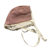 LA STUPENDERIA cappello tinta unita con ricami Rosa per Neonata TBCP10X ROSA LA STUPENDERIA