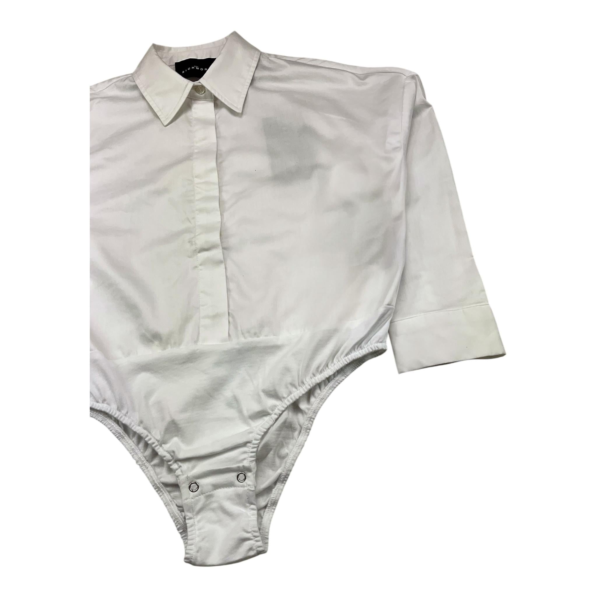 JOHN RICHMOND camicia body manica lunga tinta unita Bianco per Bambina RGA25048CA BIANCO JOHN RICHMOND