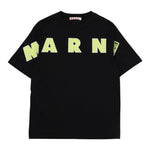 MARNI t-shirt girocollo tinta unita con stampa Nero per Bambino M01265 NERO MARNI