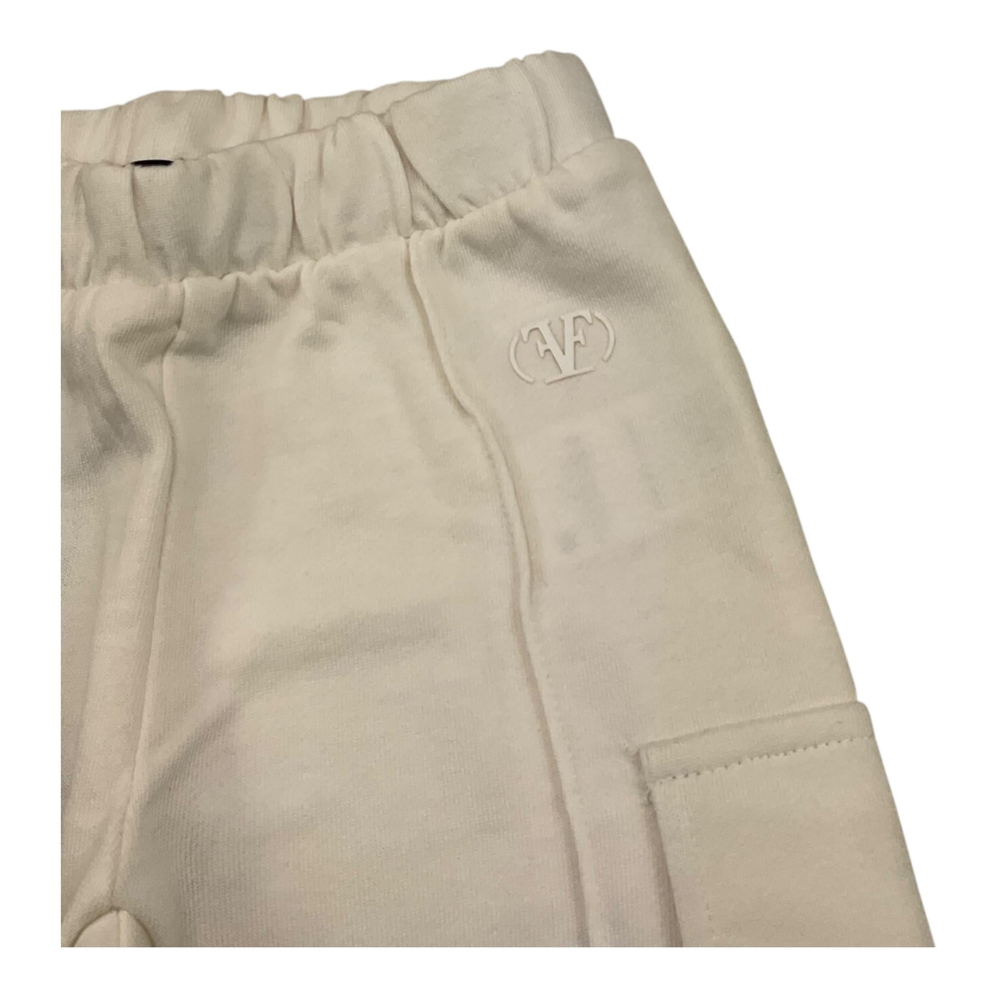 FUN & FUN pantalone tuta tinta unita con logo Bianco per Neonata FJPT000009N BIANCO FUN & FUN