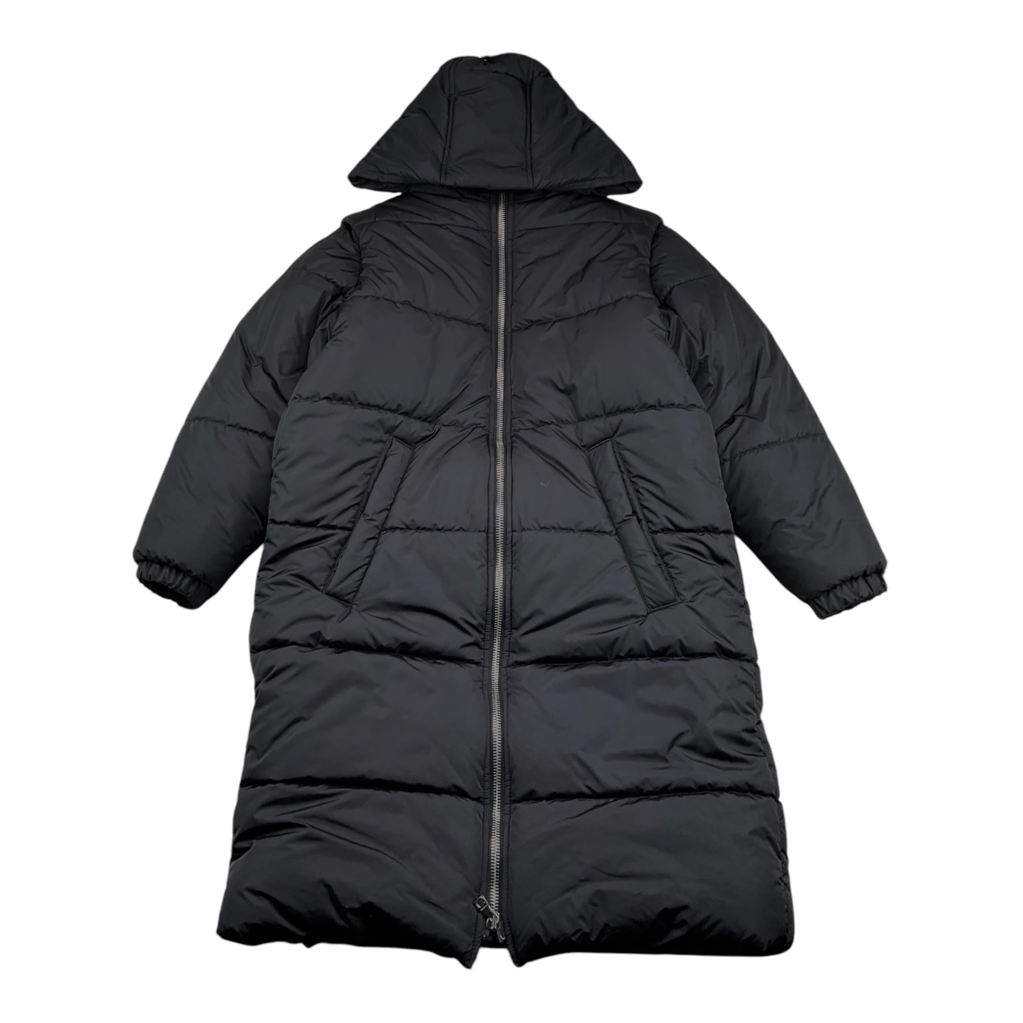 BALMAIN giubbino tinta unita modello lungo con cappuccio Nero per Bambino BV2R40 NERO BALMAIN