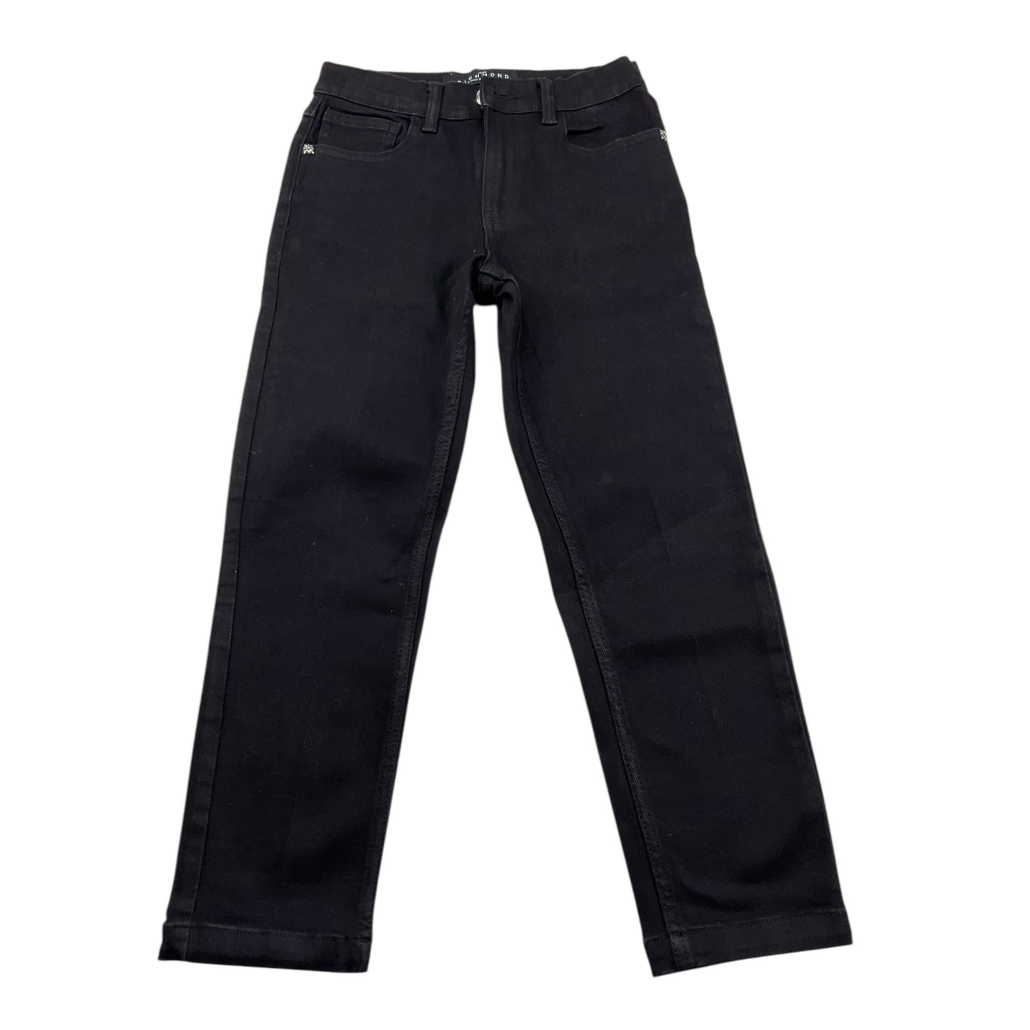 JOHN RICHMOND jeans tinta unita con stampa Nero per Bambina RGA24130JEXX NERO JOHN RICHMOND