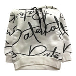 PATRIOT felpa tinta unita con cappuccio e stampa Bianco per Neonato FE030 BIANCO PATRIOT