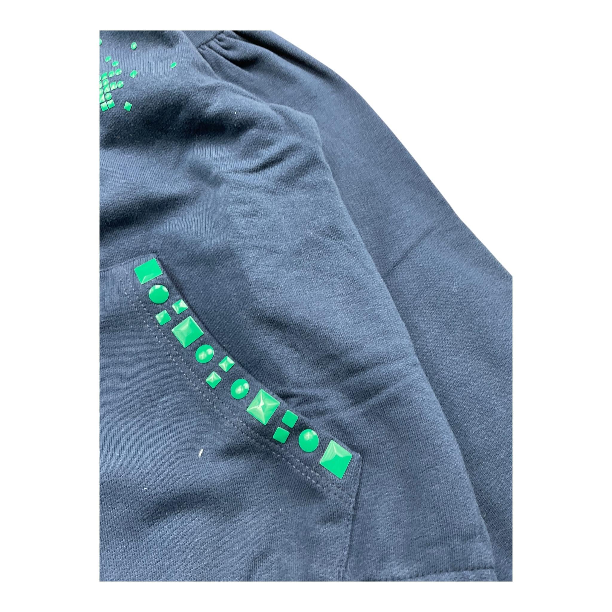 FRACOMINA felpa tinta unita con zip e cappuccio Blu per Bambino FM0641 BLU FRACOMINA