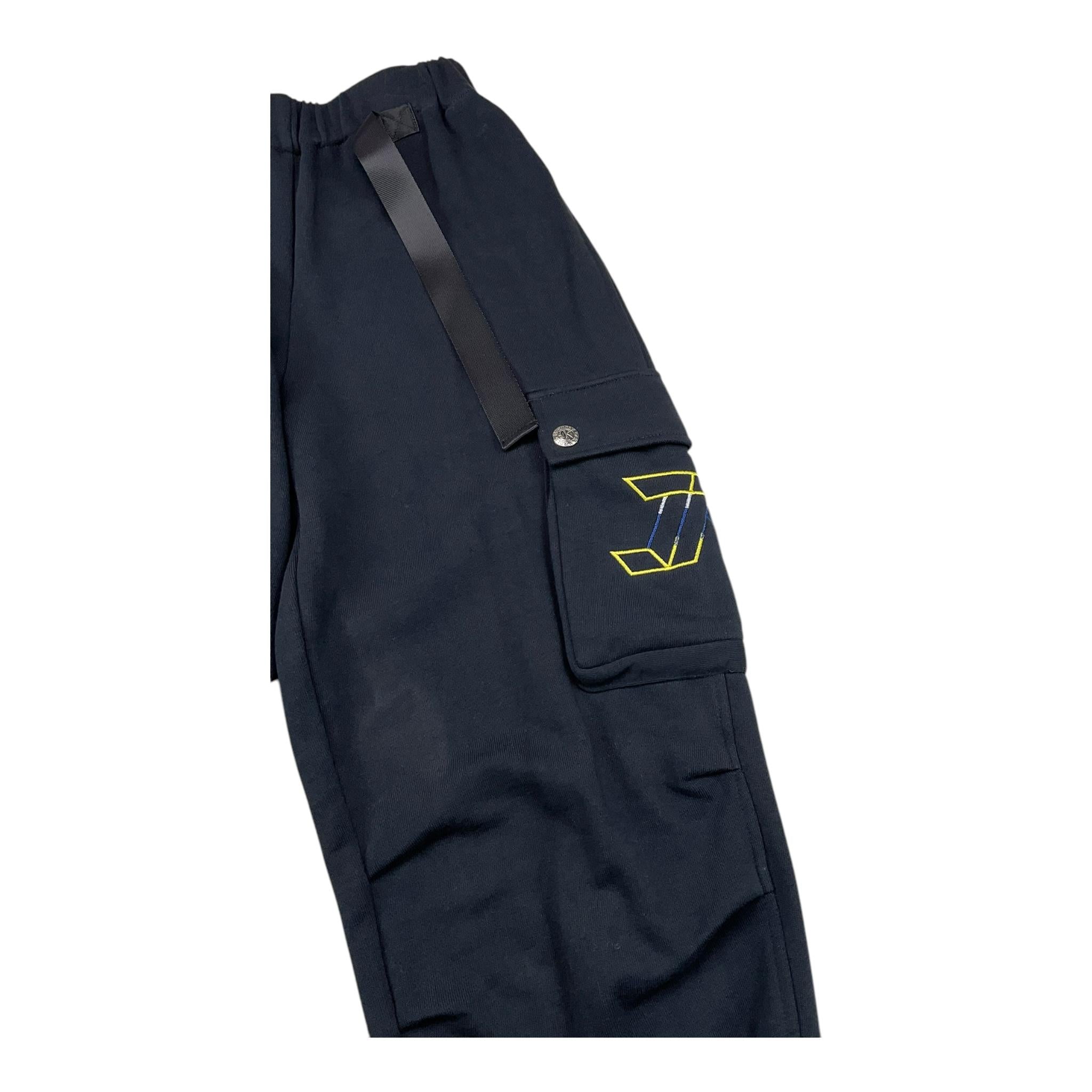 JOHN RICHMOND pantalone tuta tinta unita con elastico in vita Nero per Bambino RBA25204PA NERO JOHN RICHMOND