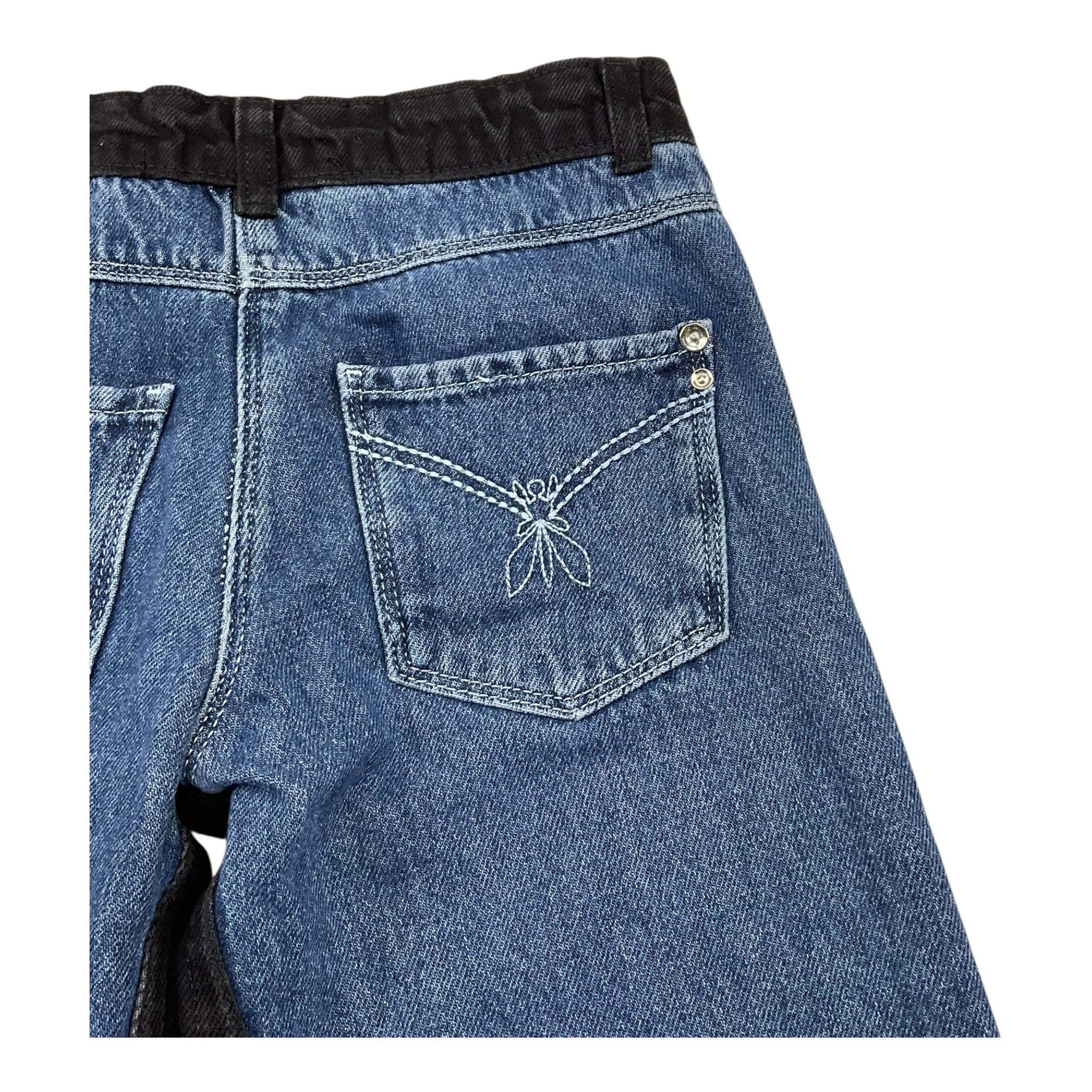 PATRIZIA PEPE jeans tinta unita modello palazzo Blu per Bambina TP0320 BLU PATRIZIA PEPE