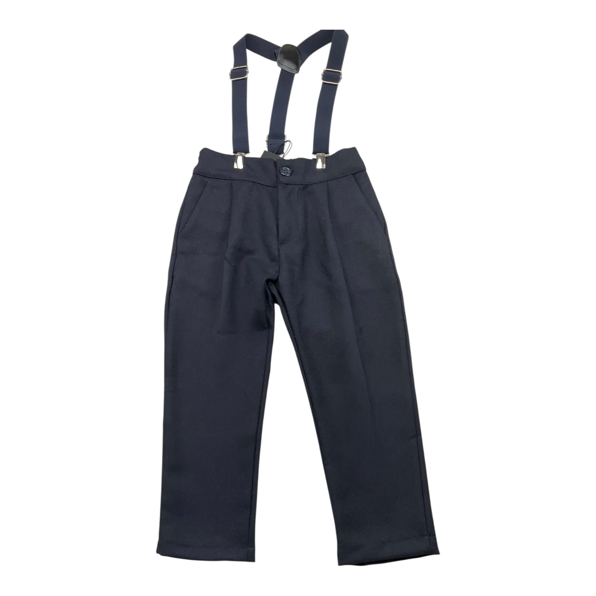 NEVER TOO completo 3pz maglia-camicia-pantalone Blu per Bambino NT2195B BLU NEVER TOO