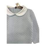 LITTLE BEAR completo 2 pezzi maglia-ghettina tinta unita Azzurro per Neonato 9102XM AZZURRO LITTLE BEAR