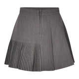 FUN & FUN gonna tinta unita con plisset Grigio per Bambina FJSK00451 GRIGIO FUN & FUN
