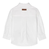 TRUSSARDI camicia tinta unita con logo Bianco per Neonato TIA24068CAN BIANCO TRUSSARDI