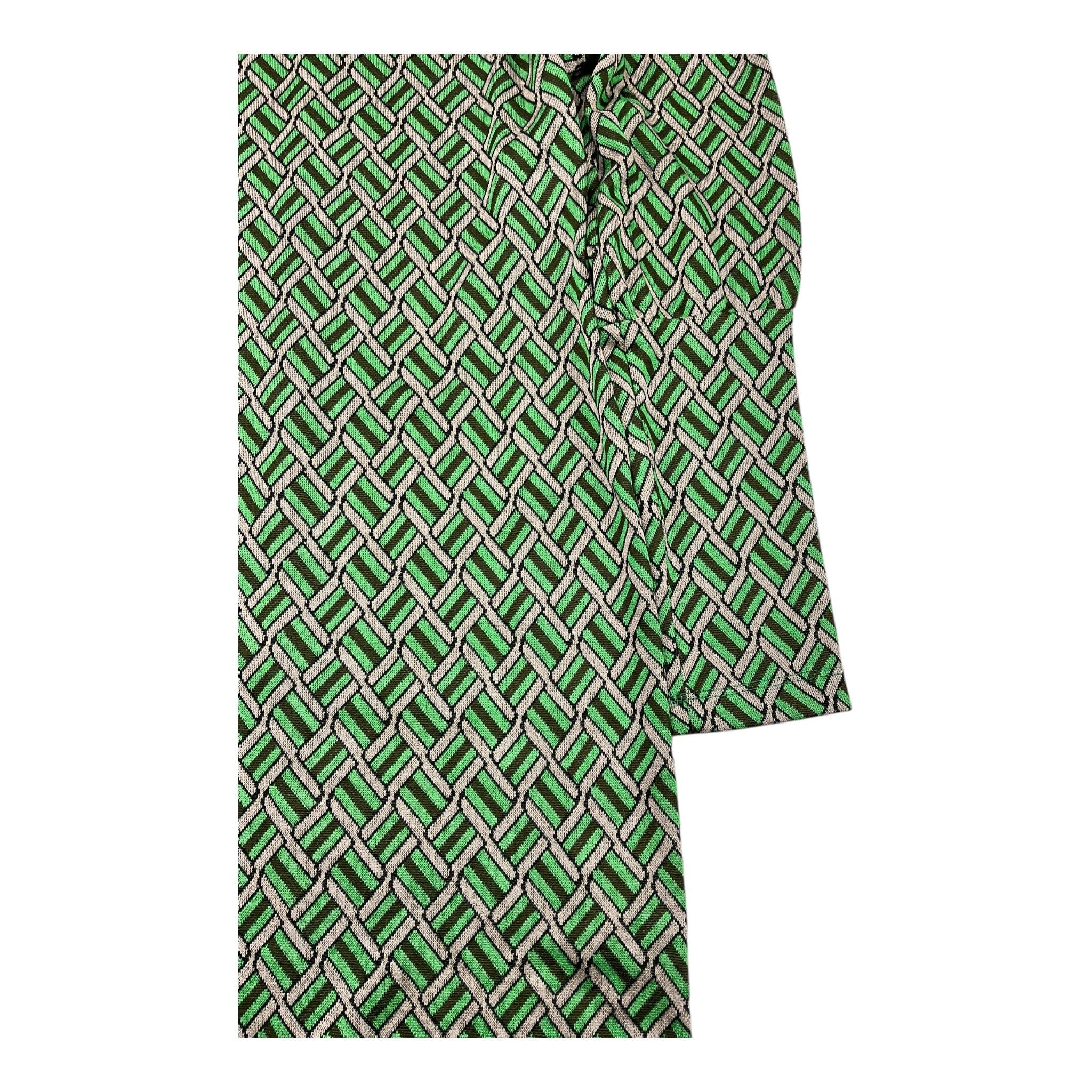 LU LU BY MISS GRANT abito tinta unita con fantasia girocollo Verde per Bambina LL2481 VERDE LU LU BY MISS GRANT