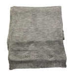 LIU JO sciarpa tinta unita con logo brillantinat Grigio per Bambina G63080 GRIGIO LIU JO