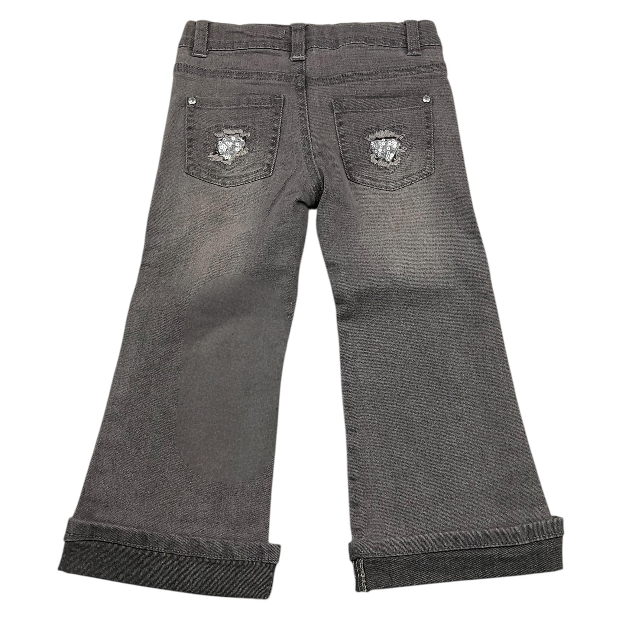 EMC jeans tinta unita modello palazzo Nero per Bambina BZ7103 NERO EMC