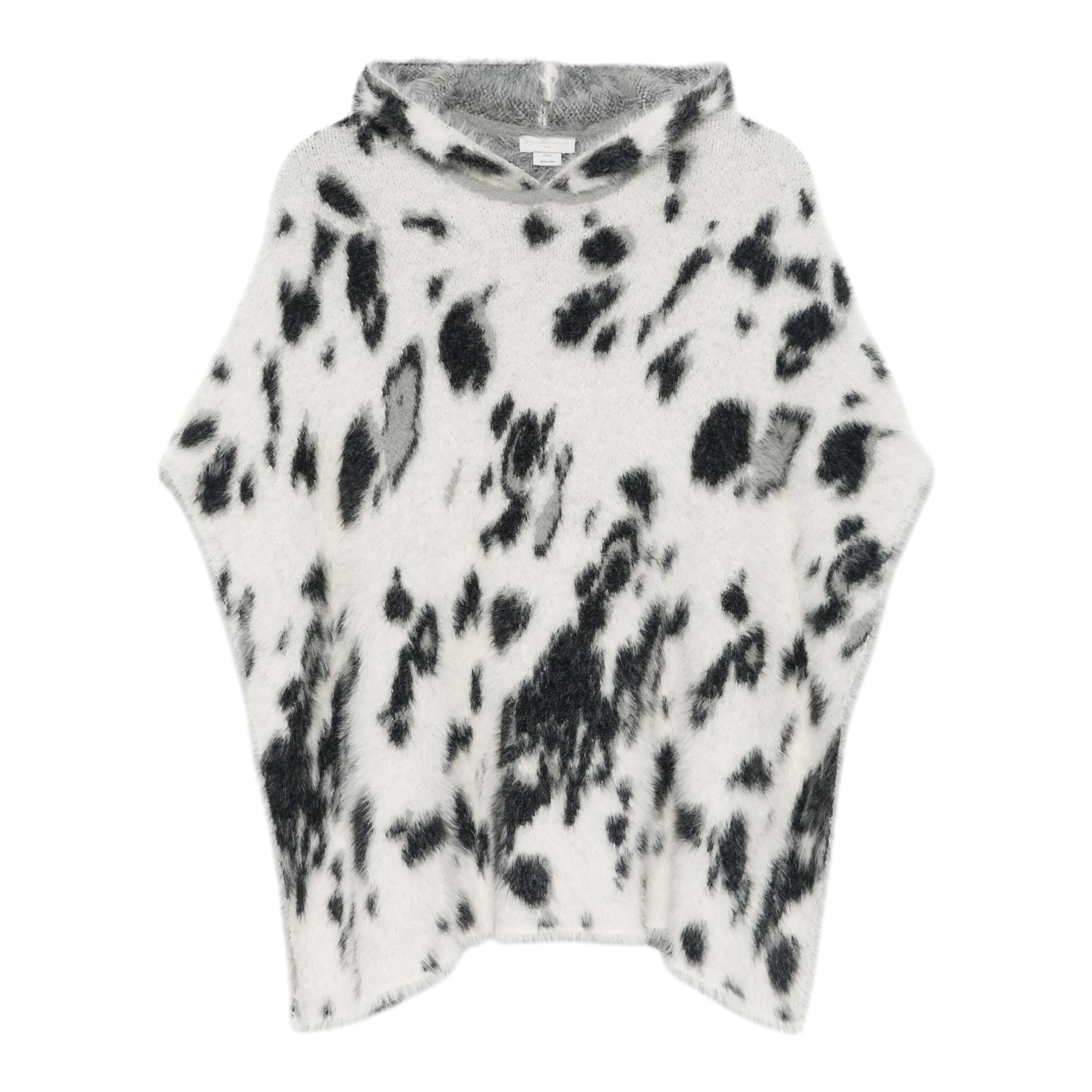 STELLA McCARTNEY mantella stampa fantasia con cappuccio Bianco/nero per Bambina TV2A43 BIANCO/NERO STELLA McCARTNEY