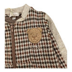 M+E' felpa con zip stampa fantasia Beige per Neonato I24145 BEIGE M+E'