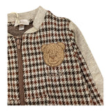 M+E' felpa con zip stampa fantasia Beige per Neonato I24145 BEIGE M+E'