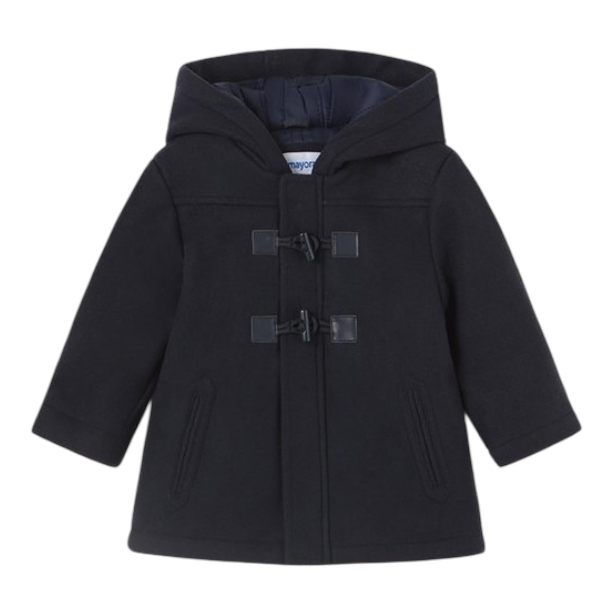 MAYORAL cappotto tinta unita con cappuccio Blu per Neonato 2471 BLU MAYORAL