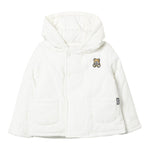 MOSCHINO giubbino tinta unita con cappuccio e bottoni Bianco per Neonato MUS02T BIANCO MOSCHINO