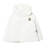 MOSCHINO giubbino tinta unita con cappuccio e bottoni Bianco per Neonato MUS02T BIANCO MOSCHINO