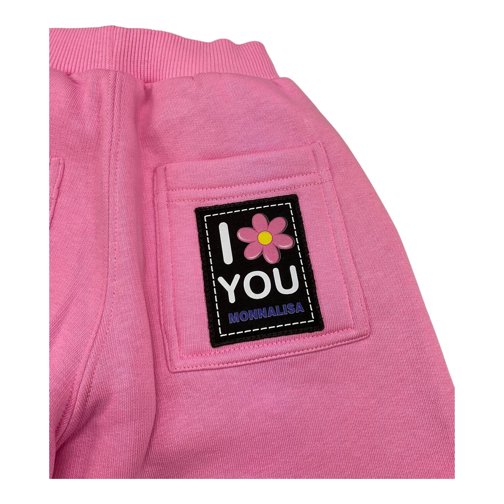 MONNALISA pantalone tinta unita modello palazzo Rosa per Bambina 19D416 ROSA MONNALISA