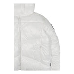 SAVE THE DUCK giubbino tinta unita con colletto Bianco per Bambino J31839G BIANCO SAVE THE DUCK