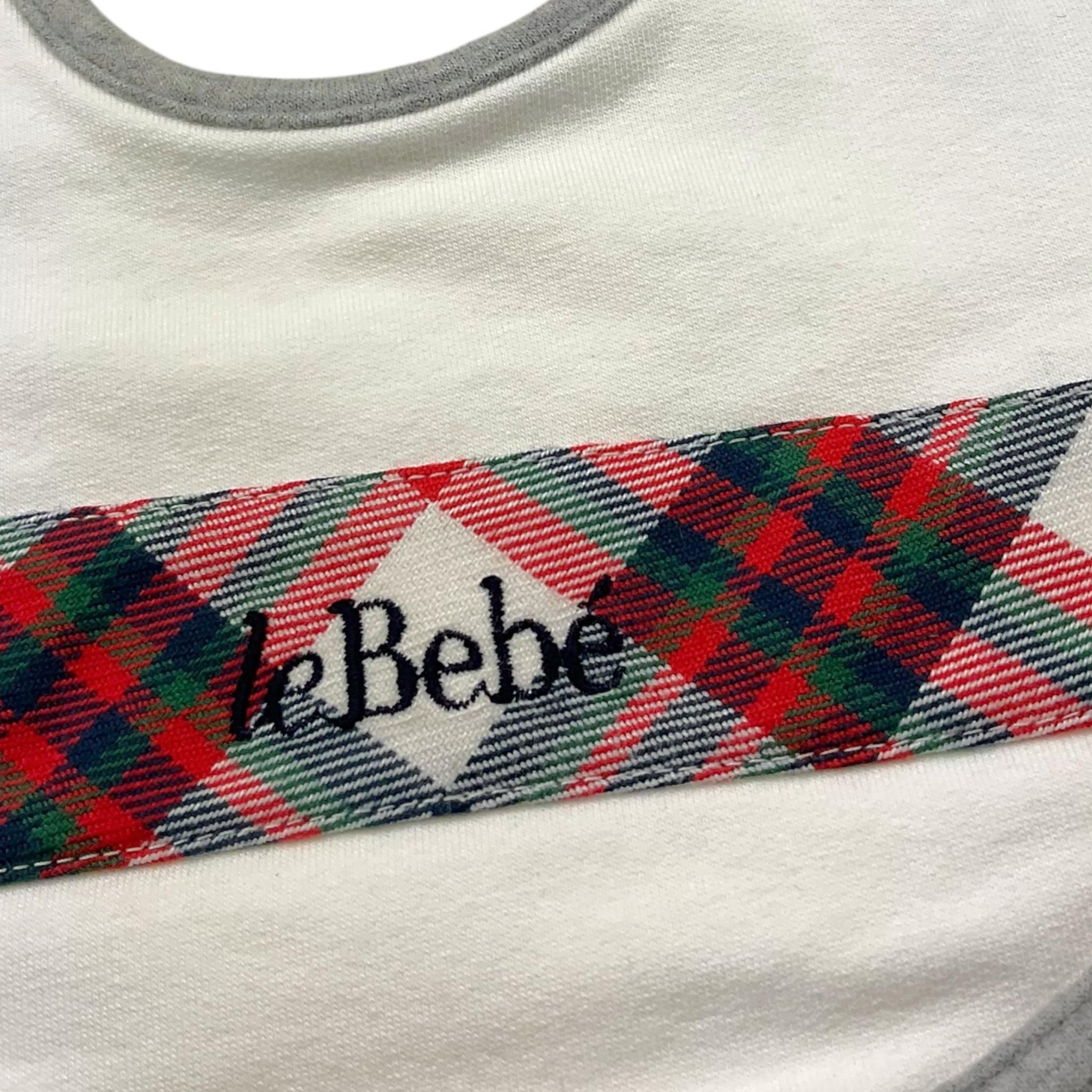 LE BEBE' bavetta tinta unita con fantasia Bianco per Neonato LBB3773 BIANCO LE BEBE'